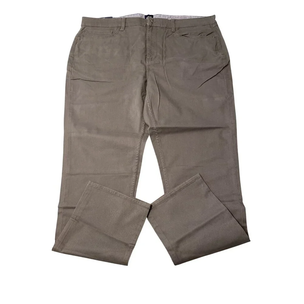 Gap Mens 5-Pocket Slim Fit Stretch Twill Pants 40x32 Classic Style Gray - Picture 3 of 4